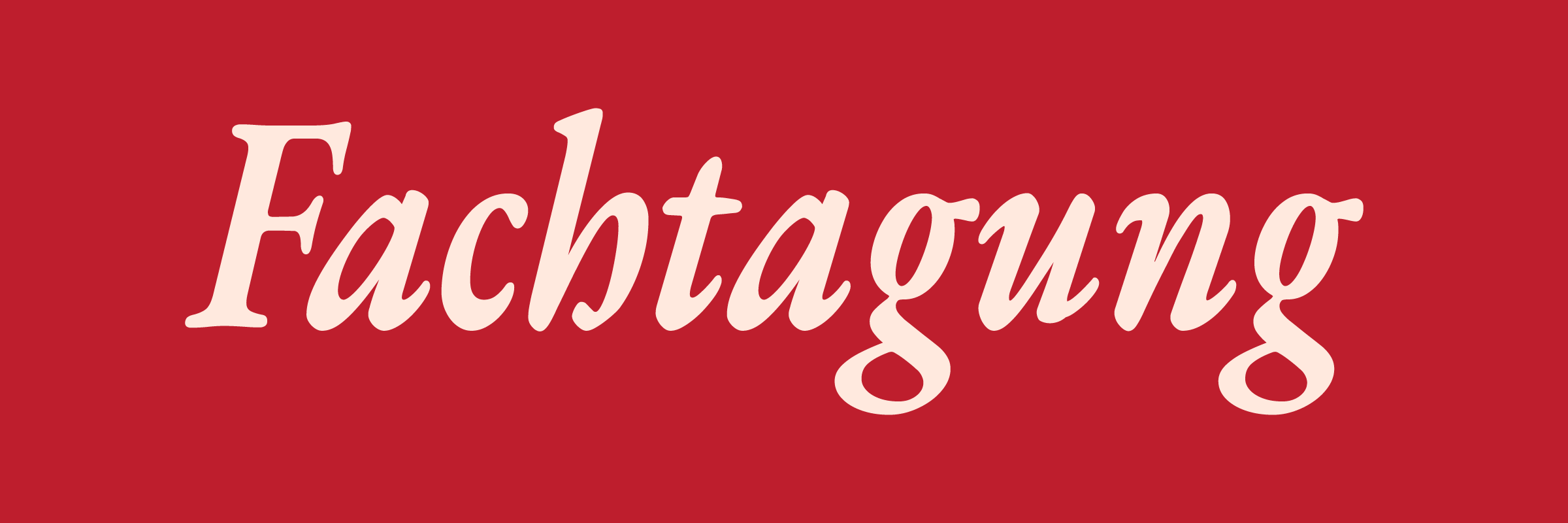 Schriftzug: Fachtagung
